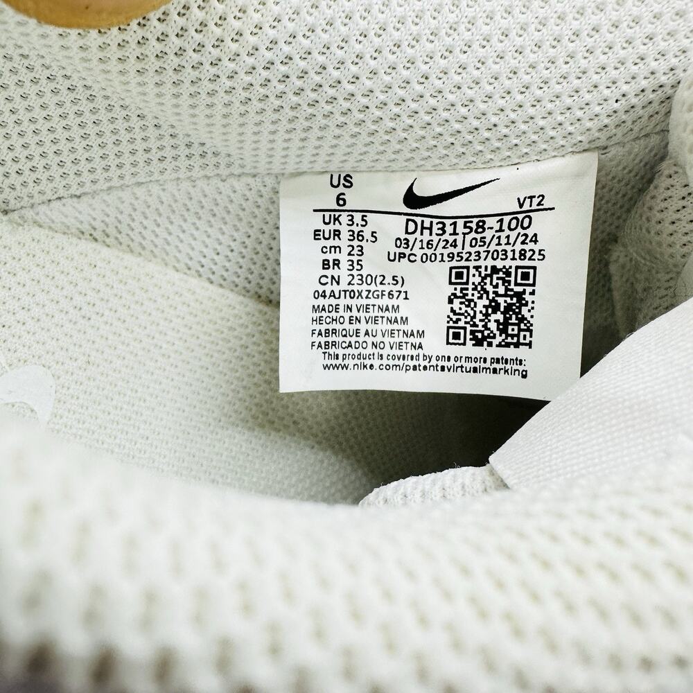Nike Court Vision Low Women Triple White Casual Shoes (CD5434-100) | Size 6 - Picture 9 of 10